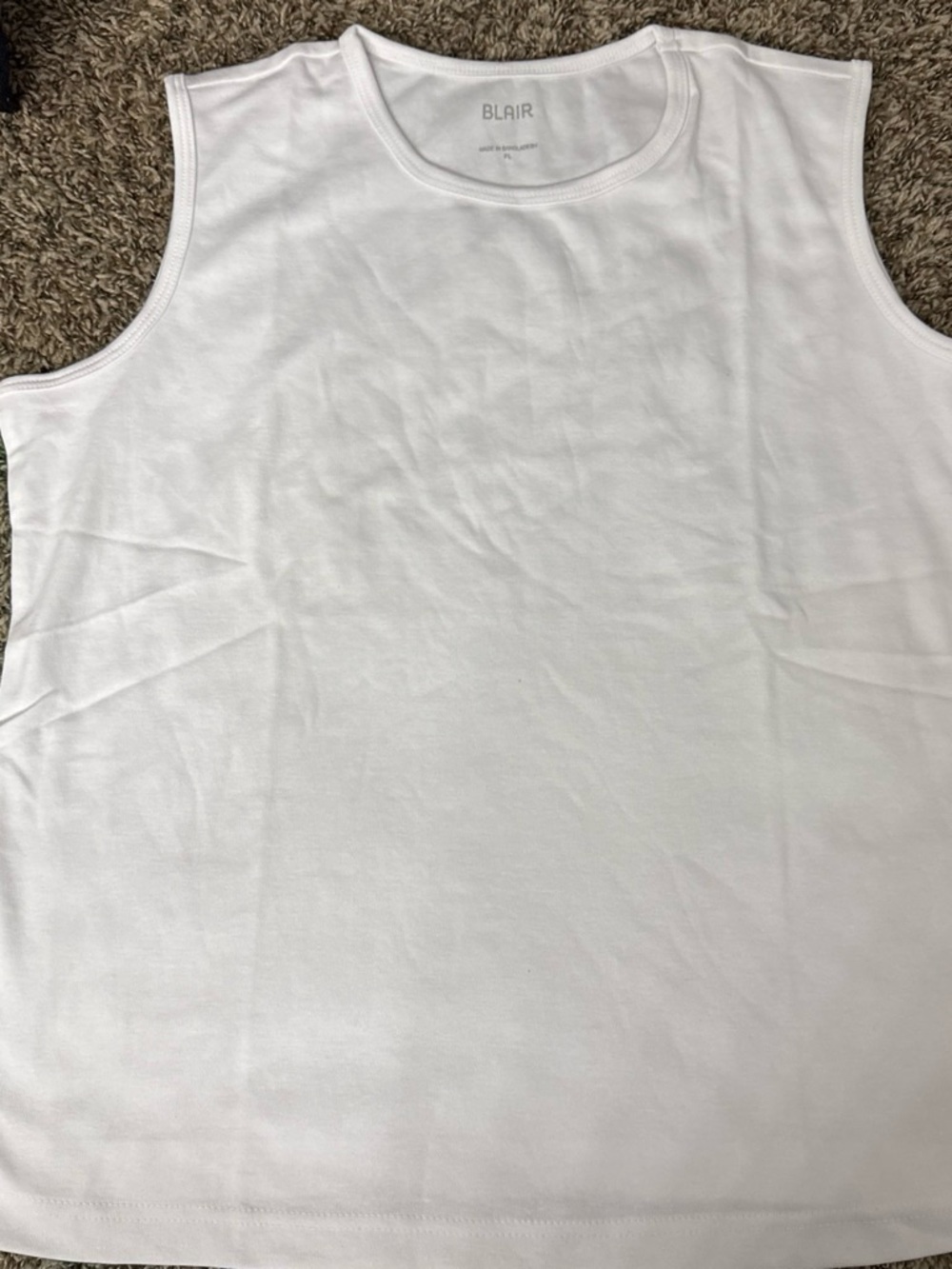Blair White Logo Tank Top